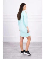 Šaty s mätovou potlačou Honey girl