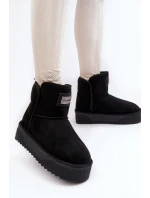 Wegańskie Wodoodporne Śniegowce Na Platformie D.Franklin DFSH371004 Czarne