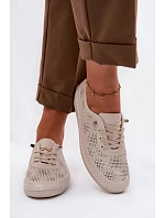 Dámske kožené poltopánky Acorn LR61-7083 Beige Dámske kožené poltopánky Acorn LR61-7083 Beige