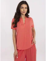 Blúzka D73761M11173A koralová