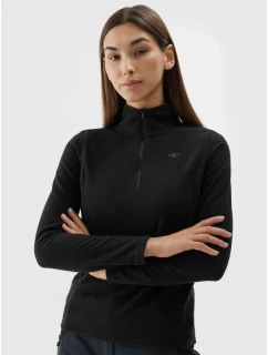 Dámska fleecová mikina W 4FAW23UFLEF031 20S black - 4F