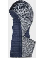 Tmavomodrá obojstranná vesta s kapucňou (16M9066-215) Tmavomodrá obojstranná vesta s kapucňou (16M9066-215)