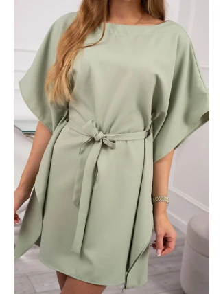 Oversize netopierie šaty tmavo mätové Oversize netopierie šaty tmavo mätové