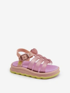 Pachnące Dziecięce Sandałki Na Rzep ZAXY NN385020 Fioletowe