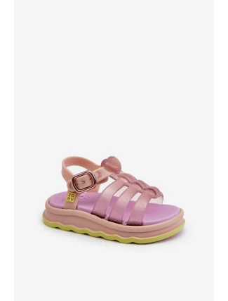 Pachnące Dziecięce Sandałki Na Rzep ZAXY NN385020 Fioletowe