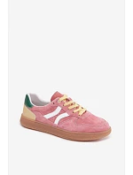 Kožené semišové dámske tenisky Coressa Pink
