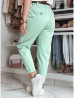 Dámske nohavice chinos s opaskom RELCIX mint FashionStreet UY2581