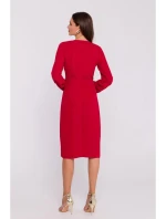 Dámske šaty S384 Šaty červené - Moe