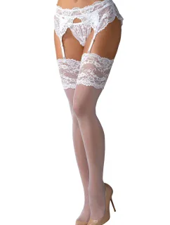 Dámske pančuchy 810-STO biele - OBSESSIVE