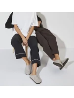 Birkenstock Zermatt Light Grey Wool Felt Insulated Slippers Regular Wide (1015092)