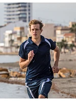 Spiro S 177M Pánske tímové polo tričko z piké 29.177M čierne/biele Spiro S 177M Pánske tímové polo tričko z piké 29.177M čierne/biele