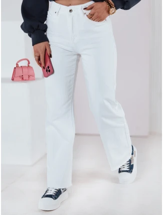 Dámske džínsové nohavice LUXEFLOW white FashionStreet UY2365 Dámske džínsové nohavice LUXEFLOW white FashionStreet UY2365