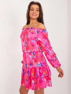 WN SK 8282 šaty.32 tmavoružová