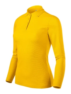 Polokošeľa Pique Polo LS žltá