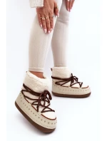 Dámske zateplené snežnice Beige Rohes
