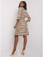 Šaty DHJ SK 11092A 1.91P čierna a béžová