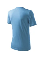 Ťažké unisex tričko azúrovo modré