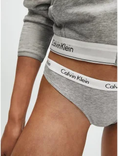 Dámske nohavičky D1618E-020 šedá - Calvin Klein