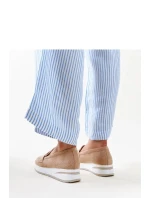 Dámske poltopánky 28906 Béžová s bielou - Flyfor