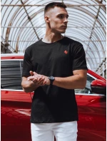 Pánske čierne tričko FashionStreet RX5571