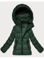 Dámska prešívaná zimná bunda do pása tmavozelená (T3-2656#-33) Dámska prešívaná zimná bunda do pása tmavozelená (T3-2656#-33)