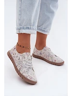 Okenní vzorové polobotky z přírodního semiše Multicolor Flaria