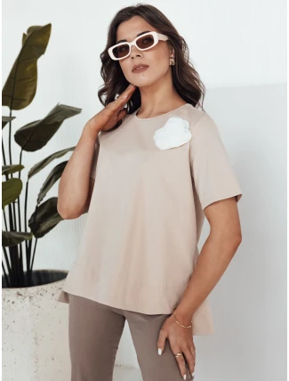 BINDA dámske tričko béžová FashionStreet RY2484