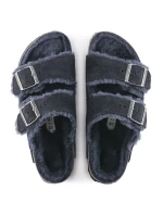 Birkenstock Arizona VL Shearling Midnight Insulated Žabky Suede Leather Narrow (1020583)