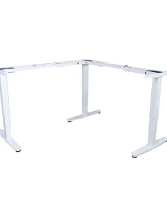 Vybavenie rámu stola trojitým elektromotorom v tvare L s nosnosťou 150 kg