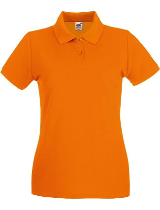 Fruit of the Loom Lady-Fit Premium Polo Dámske piqué polo 16.3030 oranžové Fruit of the Loom Lady-Fit Premium Polo Dámske piqué polo 16.3030 oranžové