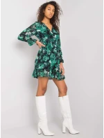 Šaty DHJ SK 12220 1.10P tmavo zelená