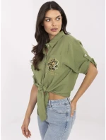 Košeľa DHJ KS 8595 1.66 khaki