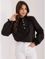 Košeľa LK KS 509556.34 čierna farba