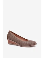 Dámske topánky na platforme Vinceza 58629 dark beige Dámske topánky na platforme Vinceza 58629 dark beige