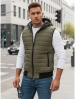 Pánska zelená vesta FashionStreet TX4237 Pánska zelená vesta FashionStreet TX4237
