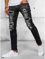 Pánske sivé džínsové nohavice FashionStreet UX3942