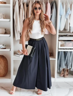 FLOWES pruhovaná sukňa - nohavice námornícka modrá FashionStreet UY2588