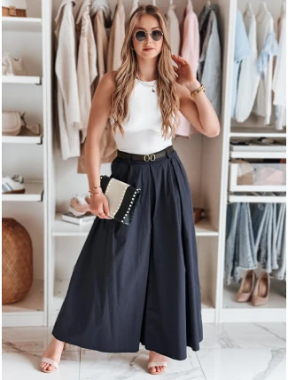 FLOWES pruhovaná sukňa - nohavice námornícka modrá FashionStreet UY2588
