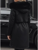 Dámska zimná bunda parka s kožušinou čierna FashionStreet TY5113 Dámska zimná bunda parka s kožušinou čierna FashionStreet TY5113