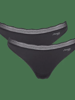 sloggi GO Blush String 2P – čierna – SLOGGI čierna – SLOGGI