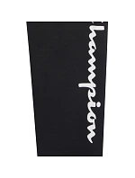 Champion Dámske čierne nohavice s rebrovanými manžetami 118429 KK001 Dámske