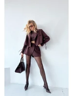 Lakierowane Czółenka Na Szpilce Z Kokardką Czekoladowe Olvena