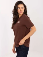 Tričko D12022AH02645V tmavohnedé Tričko D12022AH02645V tmavohnedé