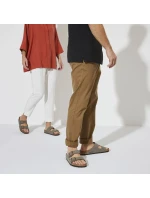 Dámske/pánske žabky Birkenstock Arizona Birko-Flor Nubuck Stone Regular Wide Grey (0151211)