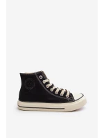Trampki Damskie Wysokie Big Star NN274283 Czarne