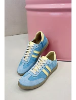 Zazoo N1068 Dámske semišové nízke tenisky Blue