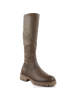 Dámske topánky na platforme khaki Potocki 25-12729 Dámske topánky na platforme khaki Potocki 25-12729