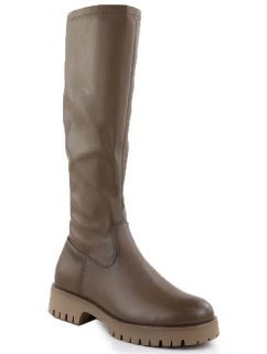Dámske topánky na platforme khaki Potocki 25-12729