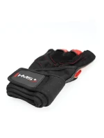 Rukavice do posilňovne čierne/červené HMS RST01 r.S