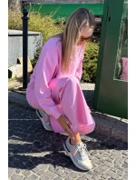 Zamszowe Sneakersy Damskie Big Star RR274243 HI-POLY SYSTEM Szaro-Różowe